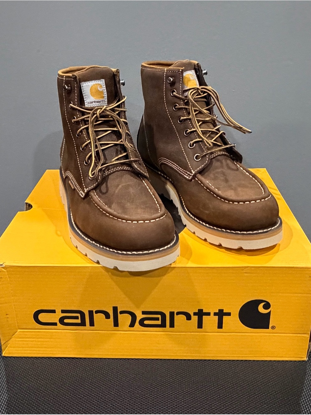 WATERPROOF 6" MOC TOE WEDGE BOOT